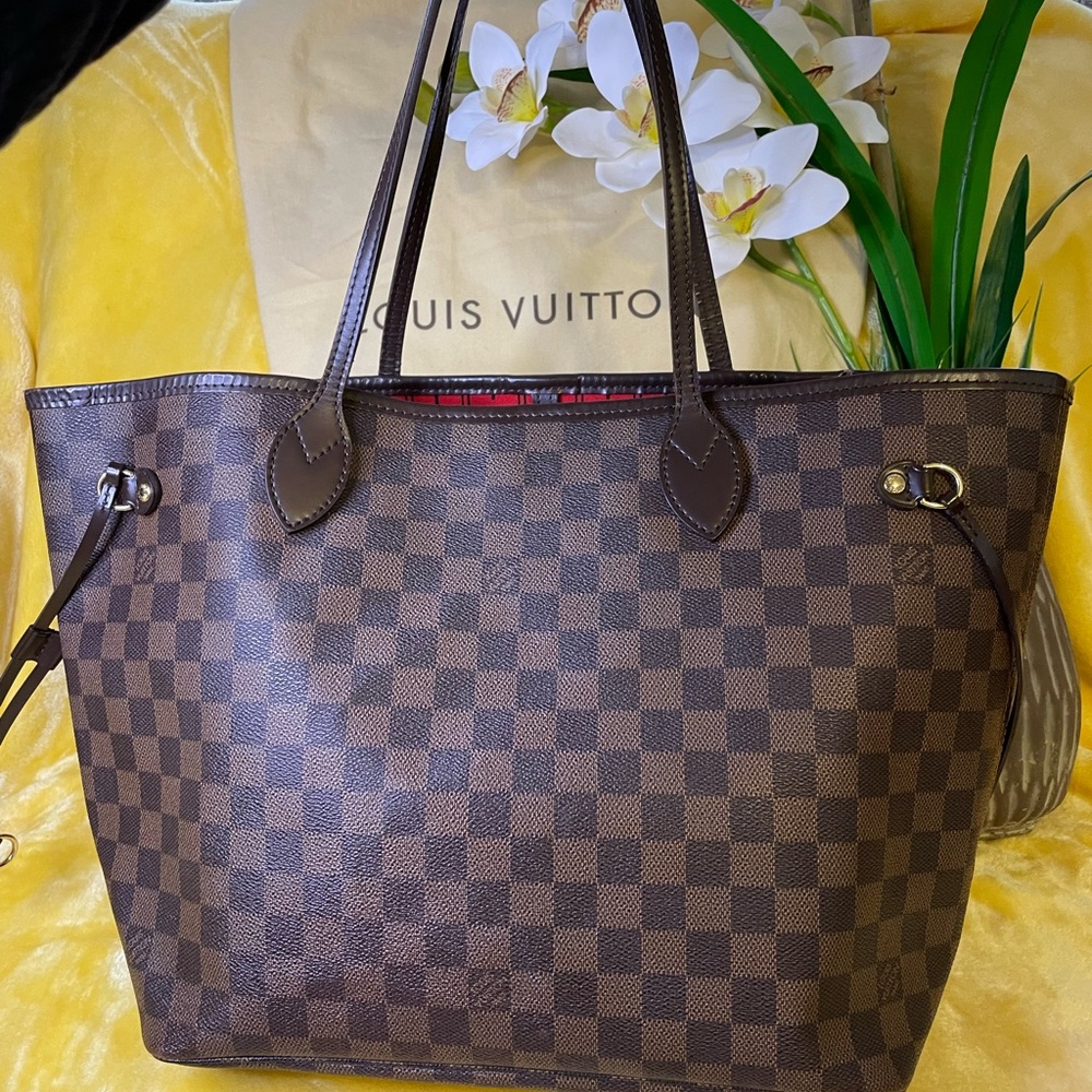 Authentic LV Damier Ebene Neverfull MM